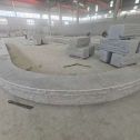 唐山 芝麻白异形坐凳，自然面光面弧形加工