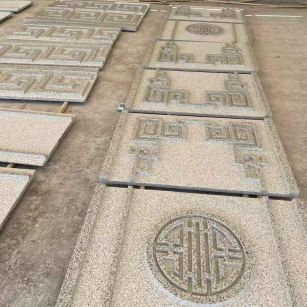 唐山 白麻花岗岩外墙立面雕刻板