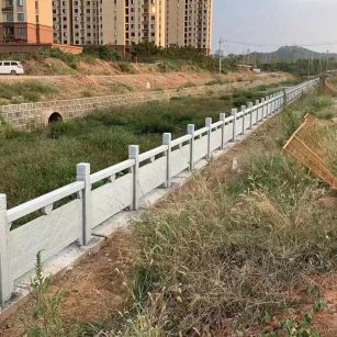 唐山 白麻河道栏杆效果展示图