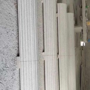 唐山 花岗岩厂家带你看白麻花岗岩门楼大柱柱皮