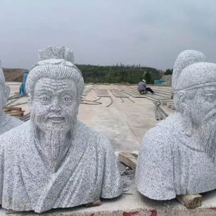 唐山 白麻花岗岩石材人物立体雕刻