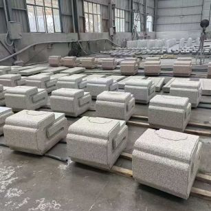 唐山 白麻花岗岩异形加工-石凳，坐凳