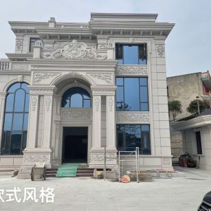 唐山 白麻花岗岩别墅外墙干挂