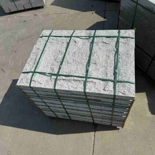 唐山 白麻花岗岩石材自然面蘑菇石成品