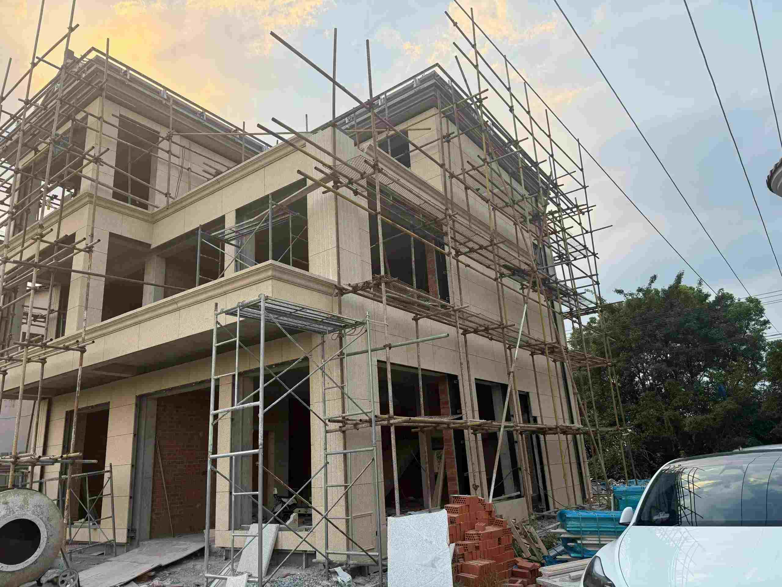 唐山 黄金麻荔枝面花岗岩外墙干挂