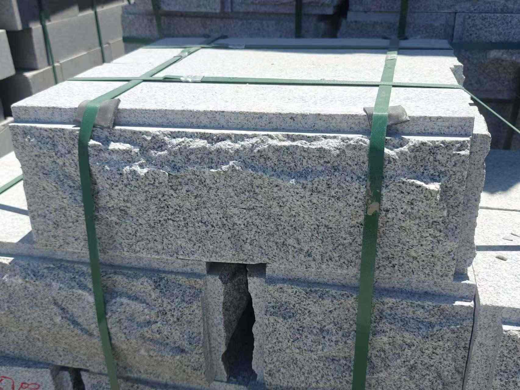 唐山 芝麻白花岗岩自然面成品