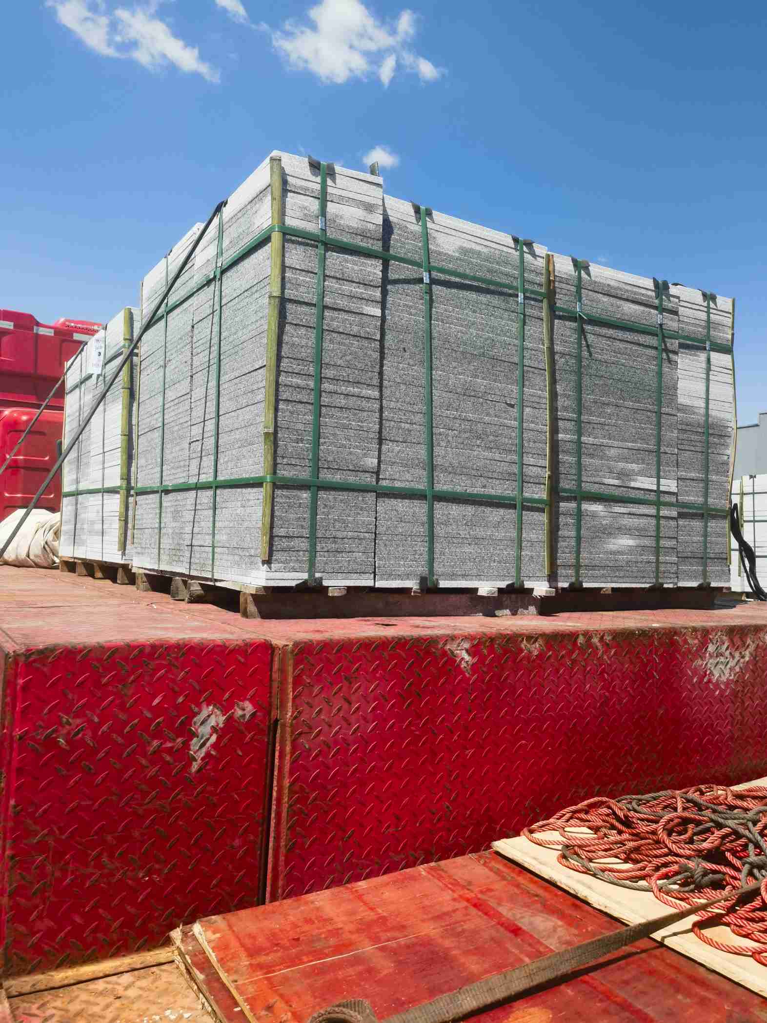 唐山 芝麻白火烧规格板地铺石300*600/600*600